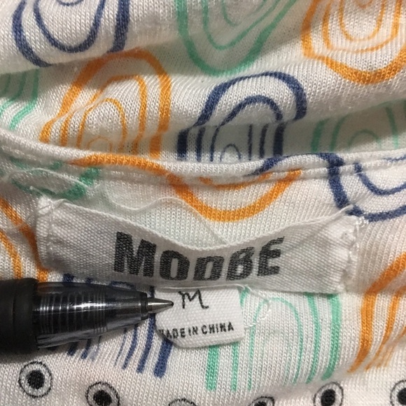 Modbe Geometric Print Stretch Waist Maxi Dress - Picture 5 of 6